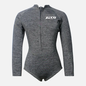 Women’s Long Sleeve Bikini Wetsuit – Front Zip Surf Suit with Thermal Layer